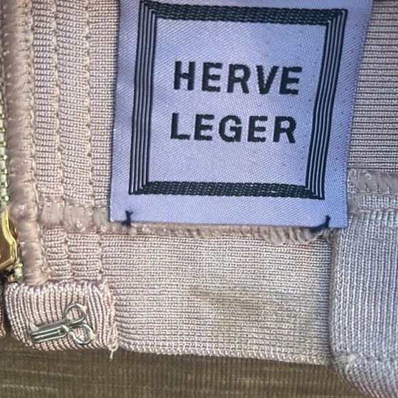 Herve Leger Pink Studded 2 Piece Mini Dress - Picture 2 of 2